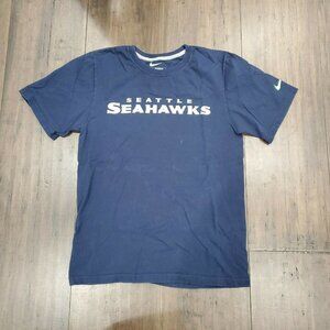 Nike Seattle Seahawks Regular fit Unisex size Small Blue Football NFL T- Shirt